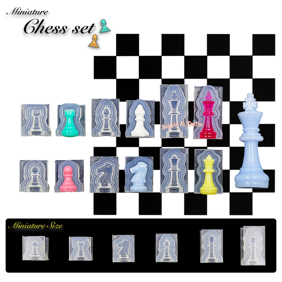 Chess Pieces Game S&T Exclusive Silicone Mold
