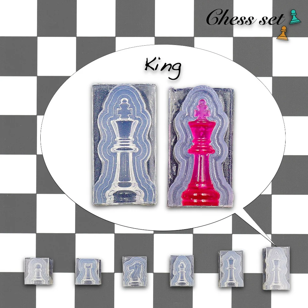 Chess Pieces Game S&T Exclusive Silicone Mold - Image 3