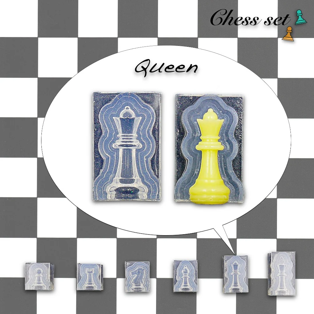 Chess Pieces Game S&T Exclusive Silicone Mold - Image 4