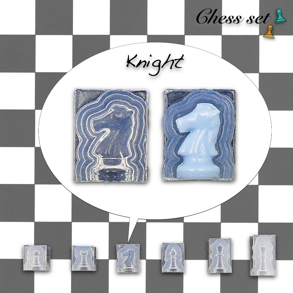 Chess Pieces Game S&T Exclusive Silicone Mold - Image 6