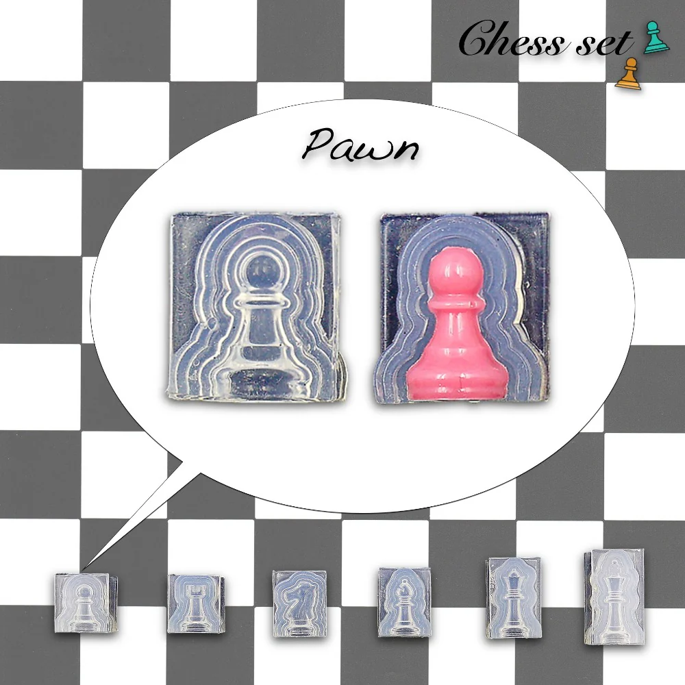 Chess Pieces Game S&T Exclusive Silicone Mold - Image 8