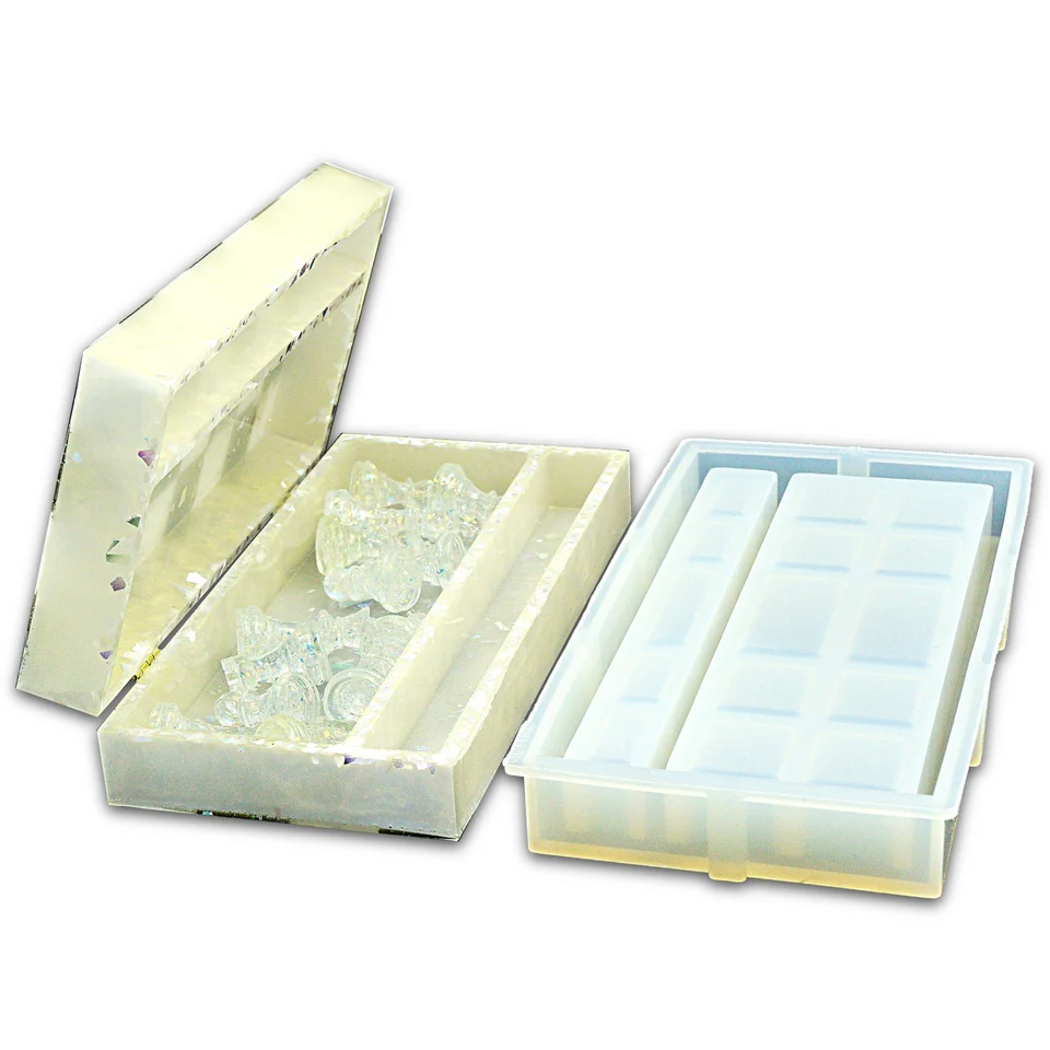 Travel Size Rectangle Game Board Container Silicone Mold - Image 4